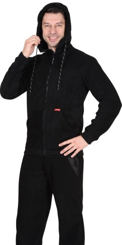 Куртка флисовая "Меркурий" черная 