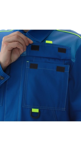 Куртка "Подряд" василек с голубой отделкой