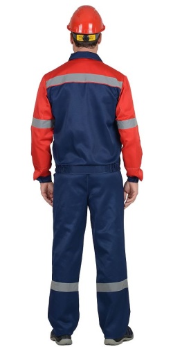 Костюм "ЛЕГИОНЕР": лето  куртка, брюки синий с красным и СОП 50 мм