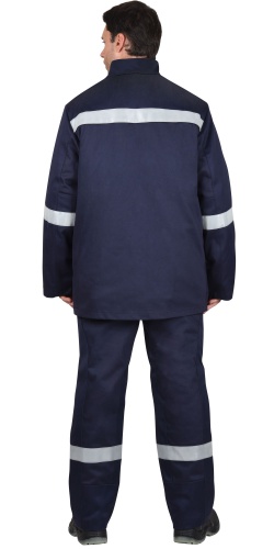 Костюм сварщика СФИНКС зимний: куртка, брюки синий (450 гр/кв.м)